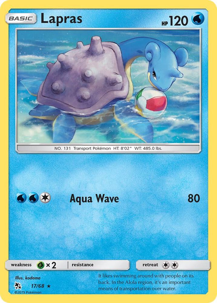 Pokemon Lapras 17/68 Hidden Fates