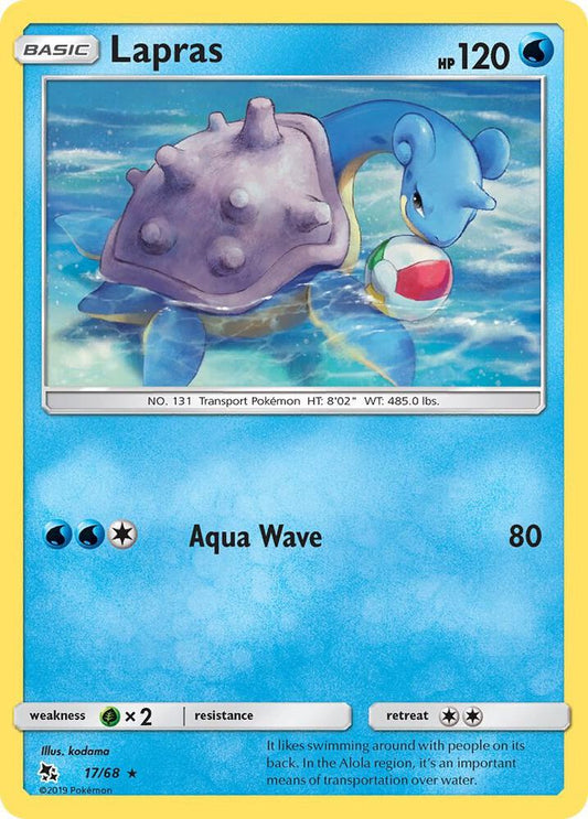 Pokemon Lapras 17/68 Hidden Fates