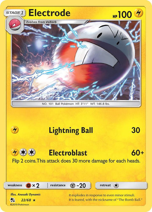 Pokemon Electrode 22/68 Hidden Fates