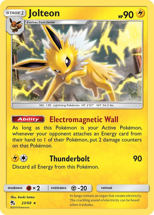 Pokemon Jolteon 23/68 Hidden Fates