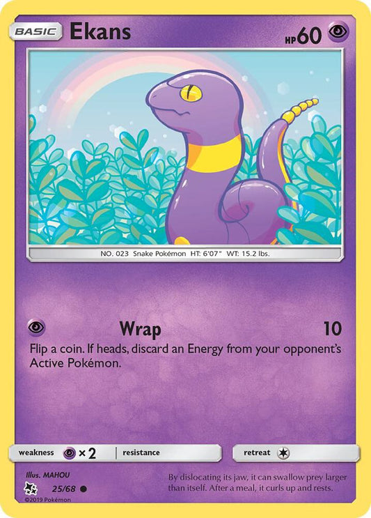 Pokemon Ekans 25/68 Hidden Fates