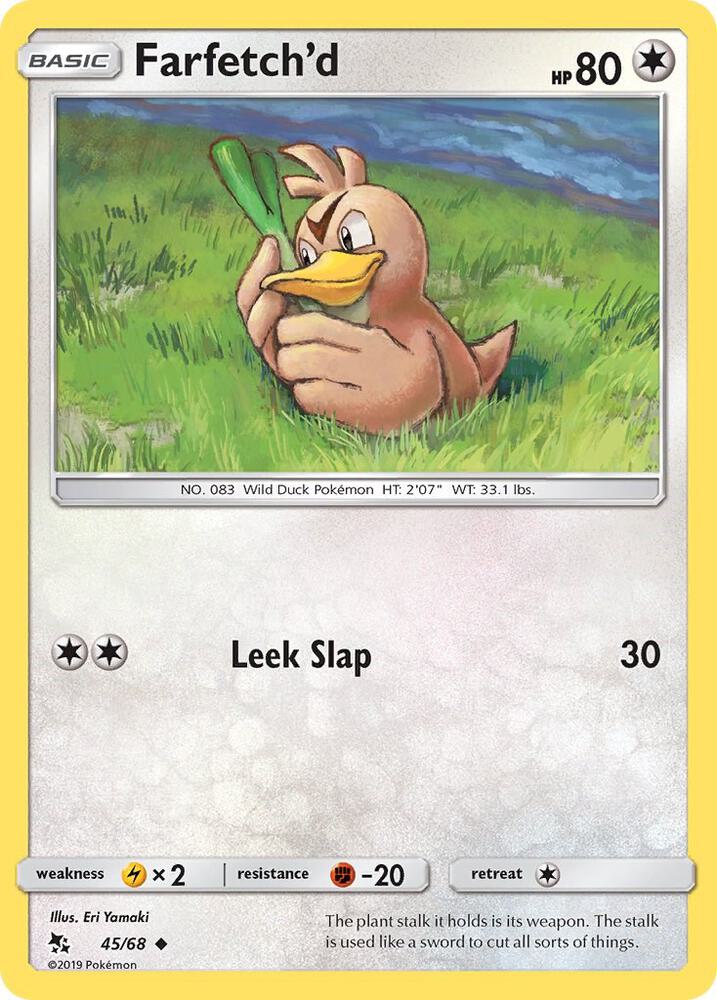 Pokemon Farfetch'd 45/68 Hidden Fates