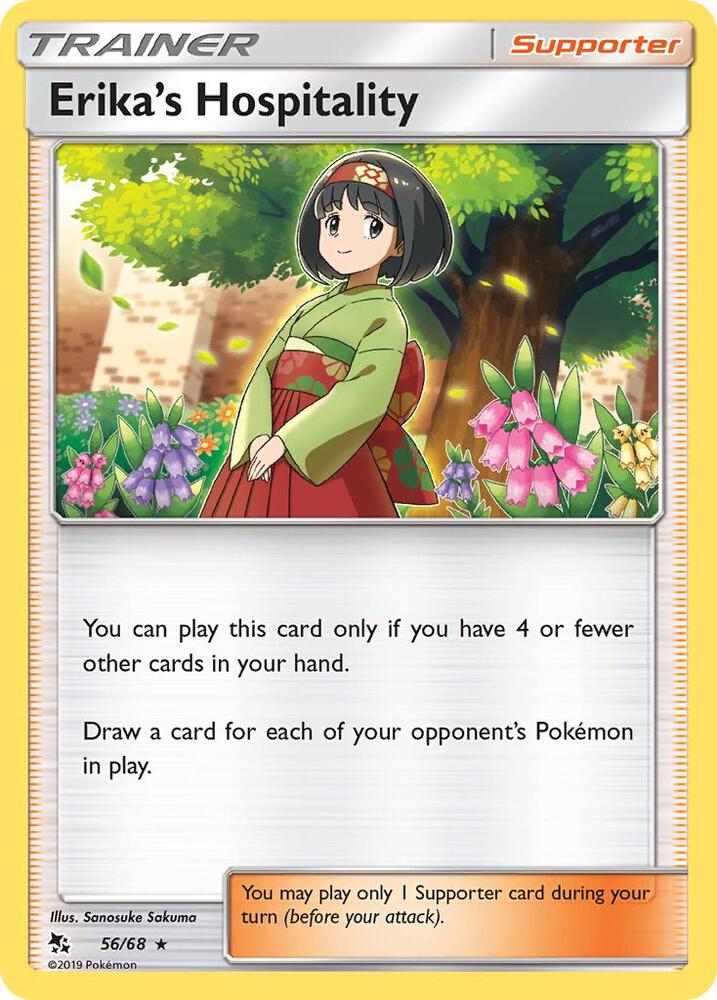 Pokemon Erika's Hospitality 56/68 Hidden Fates