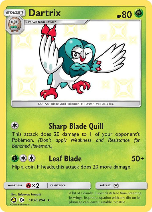 Pokemon Dartrix SV3 Hidden Fates