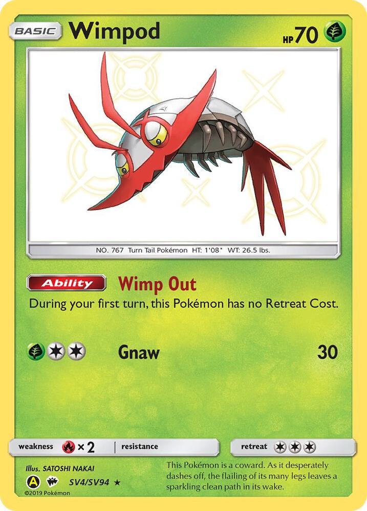 Pokemon Wimpod SV4 Hidden Fates