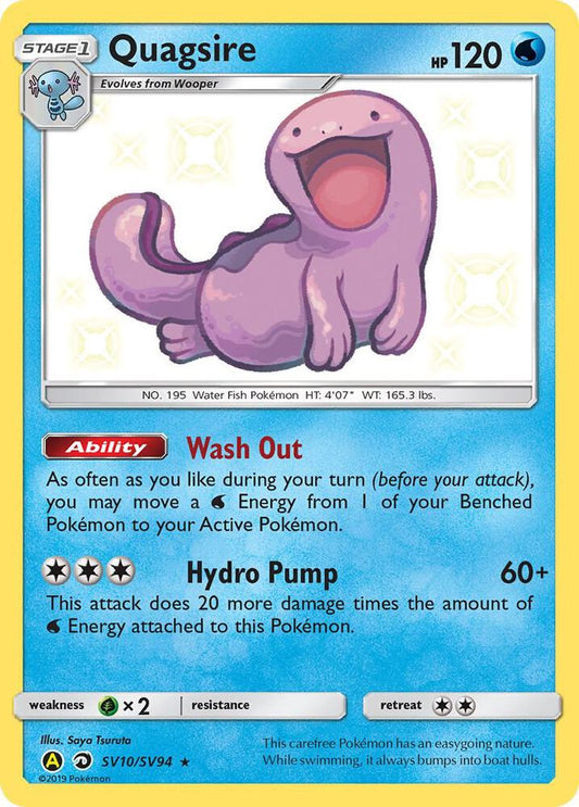 Pokemon Quagsire SV10 Hidden Fates