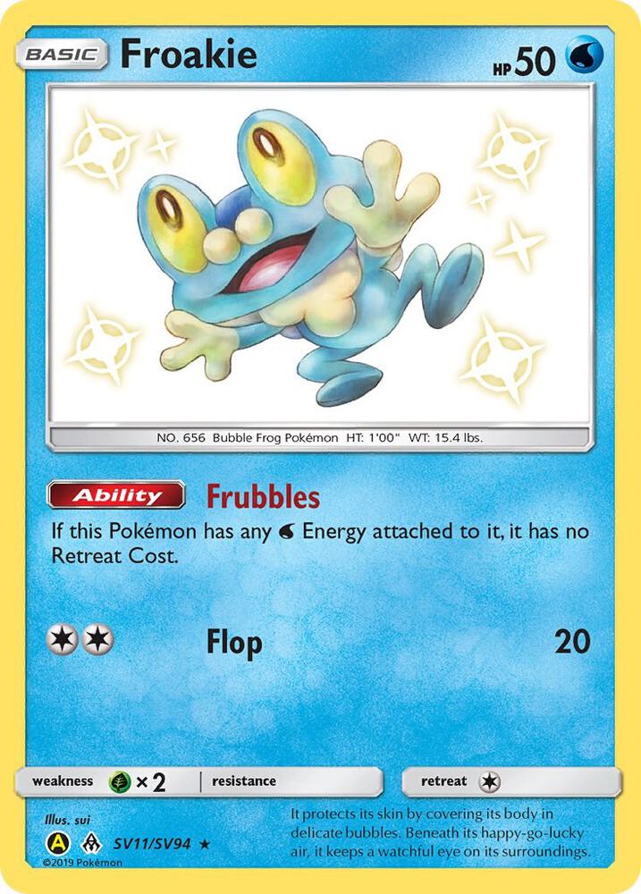 Pokemon Froakie SV11 Hidden Fates