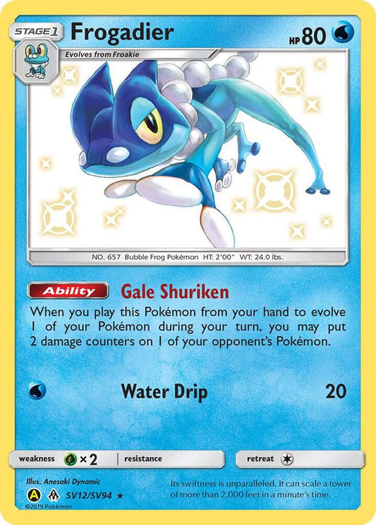 Pokemon Frogadier SV12 Hidden Fates