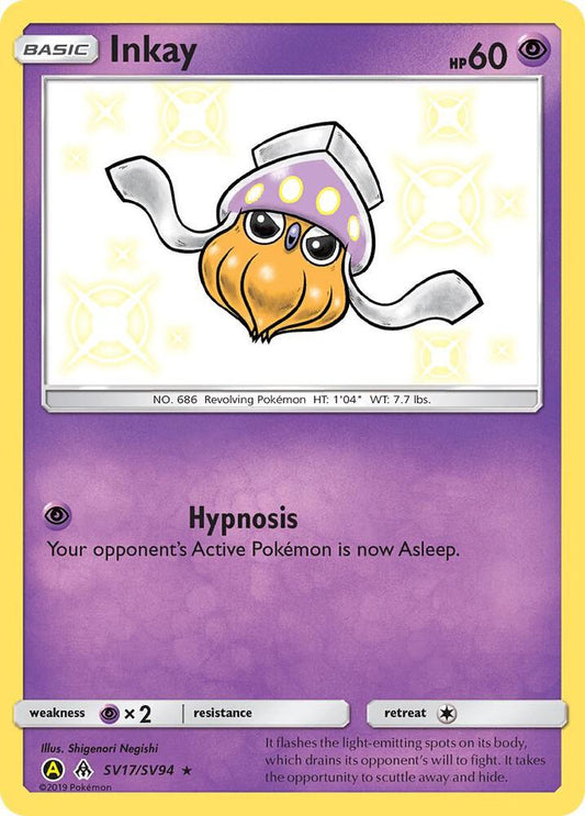 Pokemon Inkay SV17 Hidden Fates