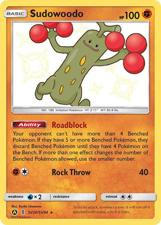 Pokemon Sudowoodo SV20 Hidden Fates