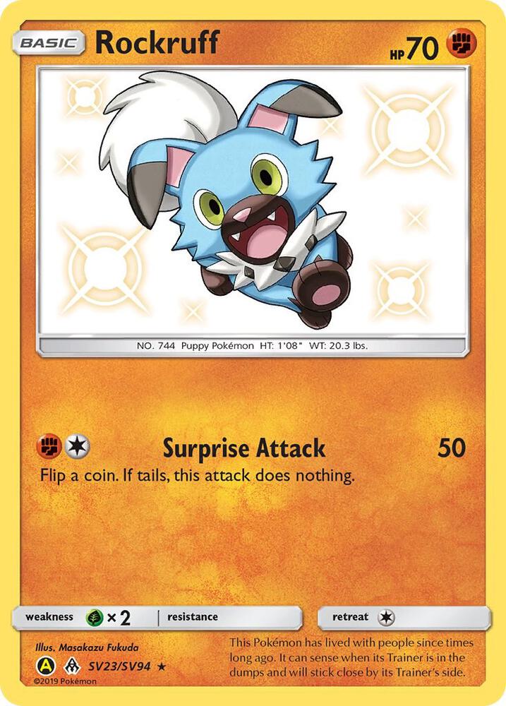 Pokemon Rockruff SV23 Hidden Fates