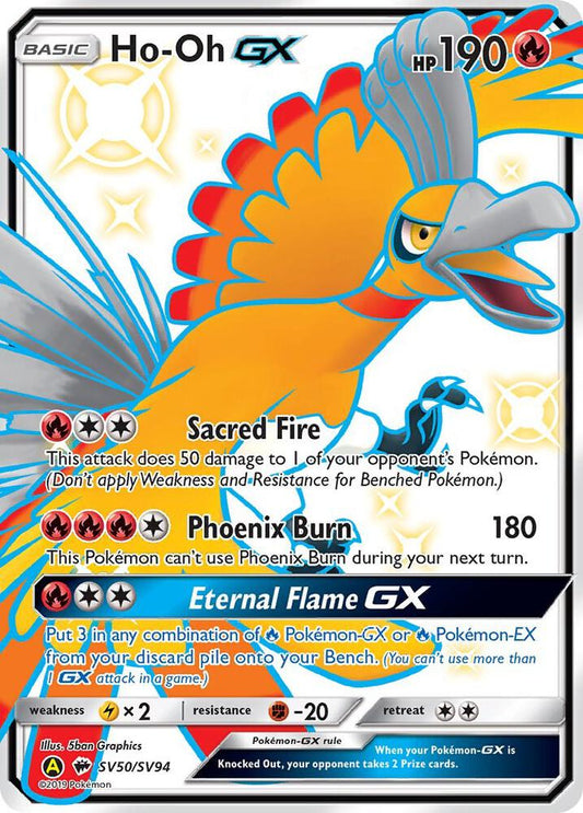 Pokemon Ho-Oh GX SV50 Hidden Fates
