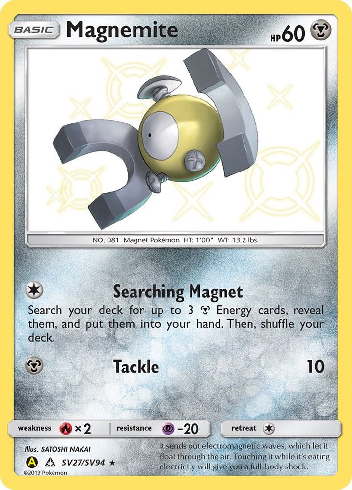 Pokemon Magnemite SV27 Hidden Fates