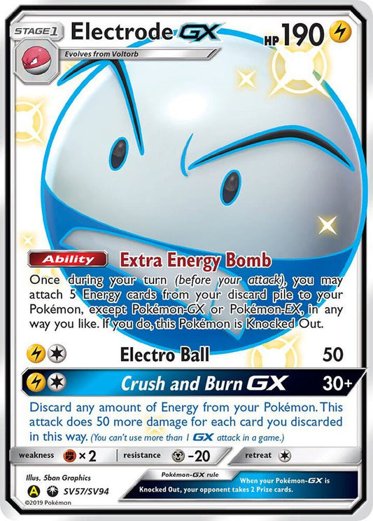 Pokemon Electrode GX SV57 Hidden Fates