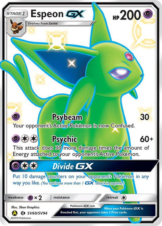 Pokemon Espeon GX SV60 Hidden Fates
