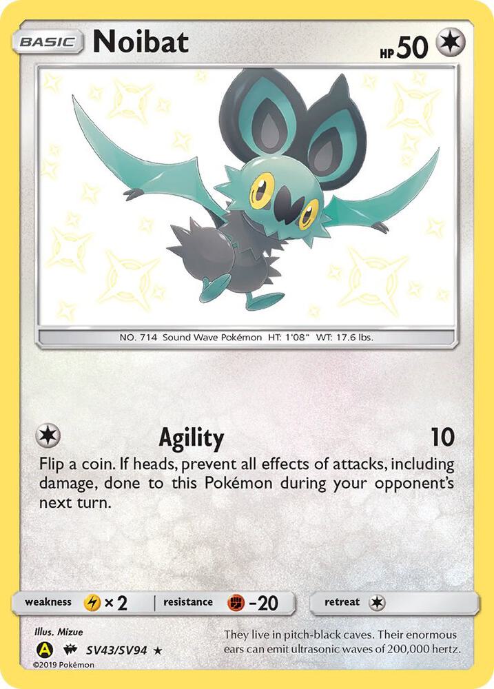 Pokemon Noibat SV43 Hidden Fates