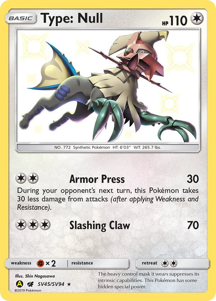 Pokemon Type: Null SV45 Hidden Fates