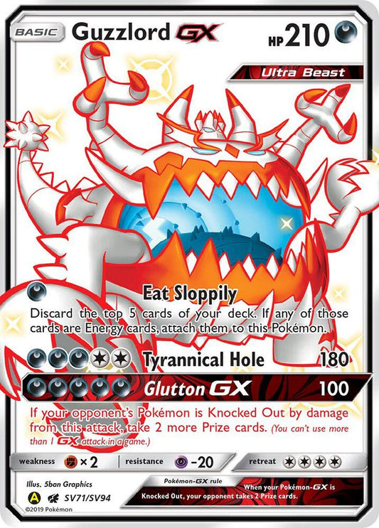 Pokemon Guzzlord GX SV71 Hidden Fates
