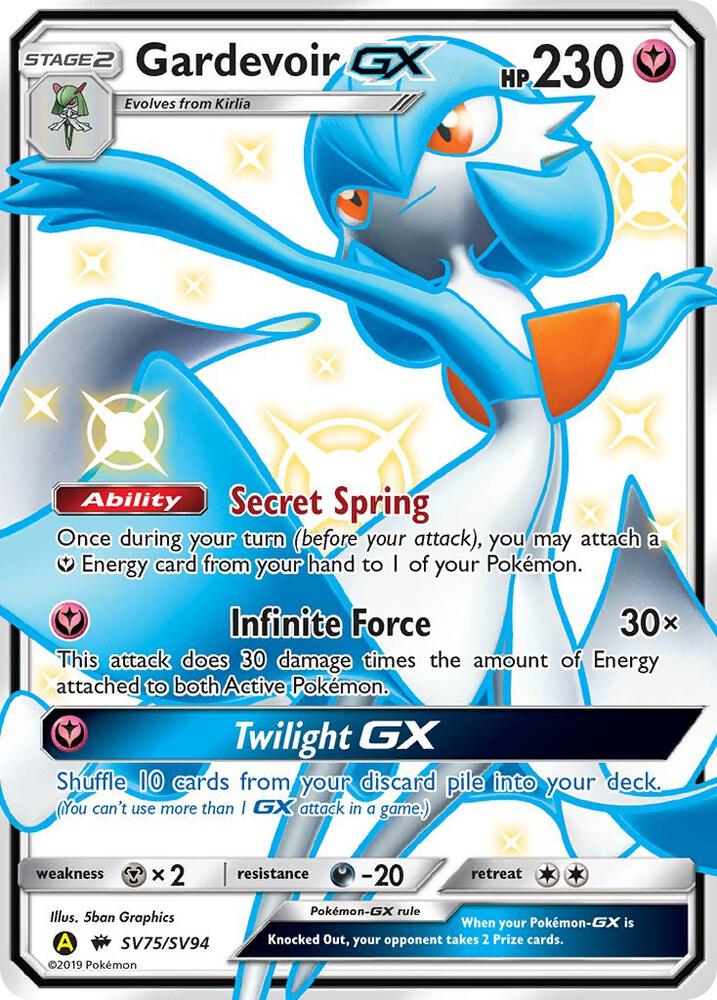Pokemon Gardevoir GX SV75 Hidden Fates