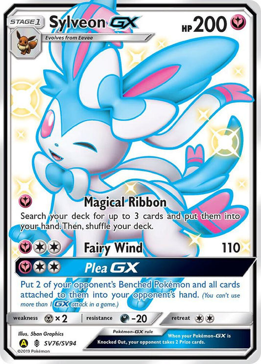 Pokemon Sylveon GX SV76 Hidden Fates