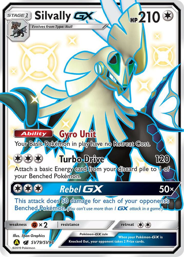 Pokemon Silvally GX SV79 Hidden Fates