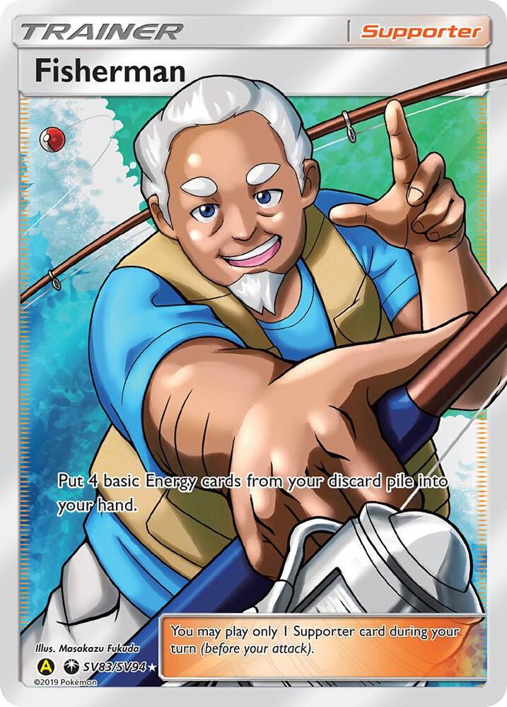Pokemon Fisherman SV83 Hidden Fates
