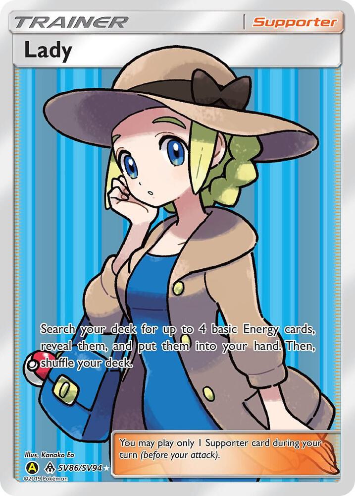 Pokemon Lady SV86 Hidden Fates
