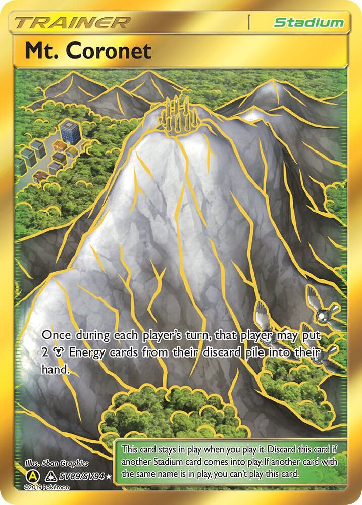 Pokemon Mt. Coronet SV89 Hidden Fates