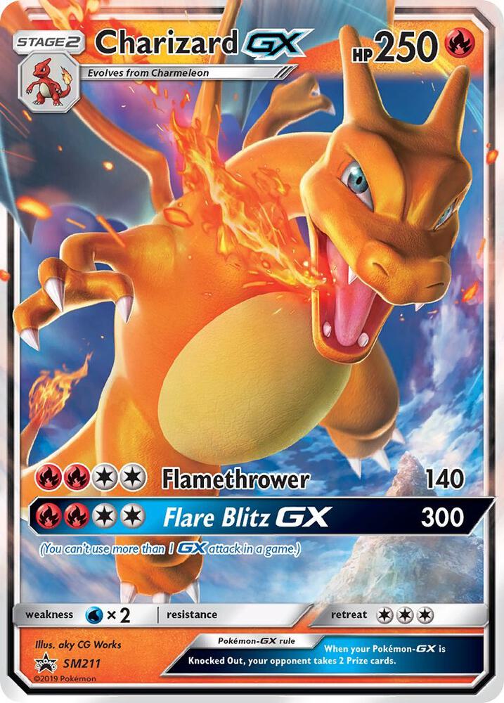 Pokemon Charizard GX SM211 SM Black Star Promos
