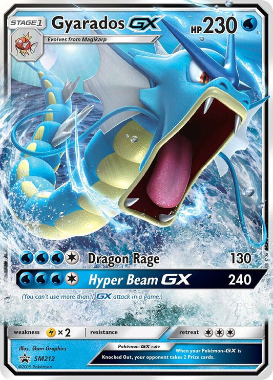 Pokemon Gyarados GX SM212 SM Black Star Promos