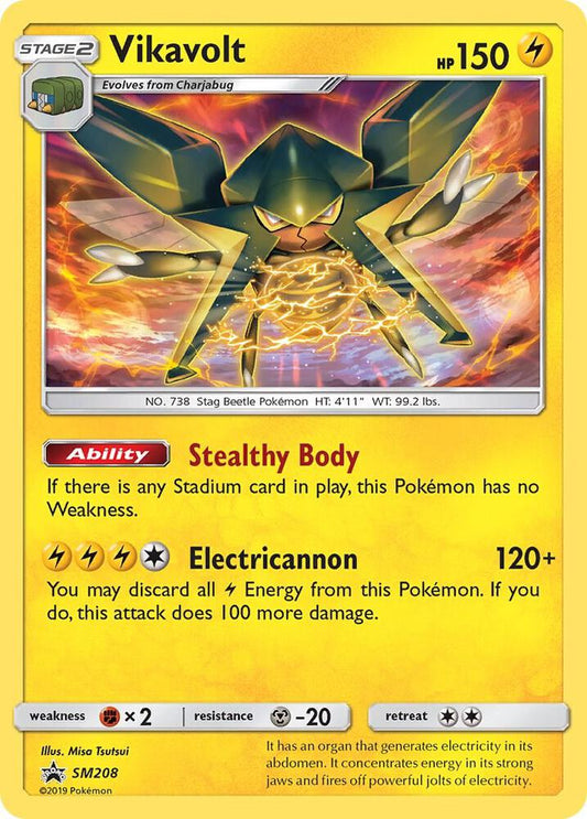 Pokemon Vikavolt SM208 SM Black Star Promos