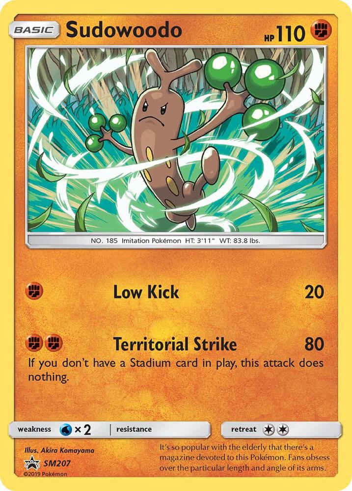 Pokemon Sudowoodo SM207 SM Black Star Promos