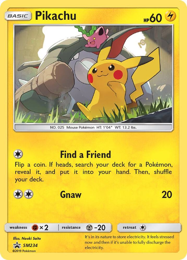 Pokemon Pikachu SM234 SM Black Star Promos