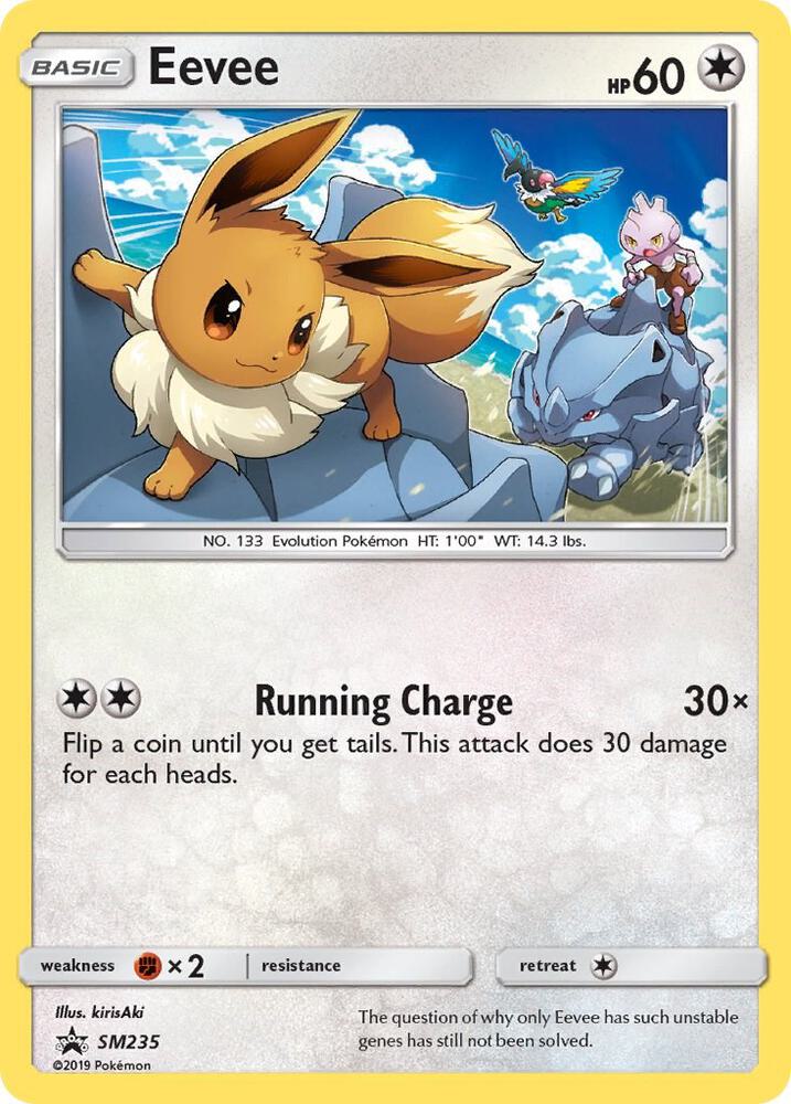 Pokemon Eevee SM235 SM Black Star Promos