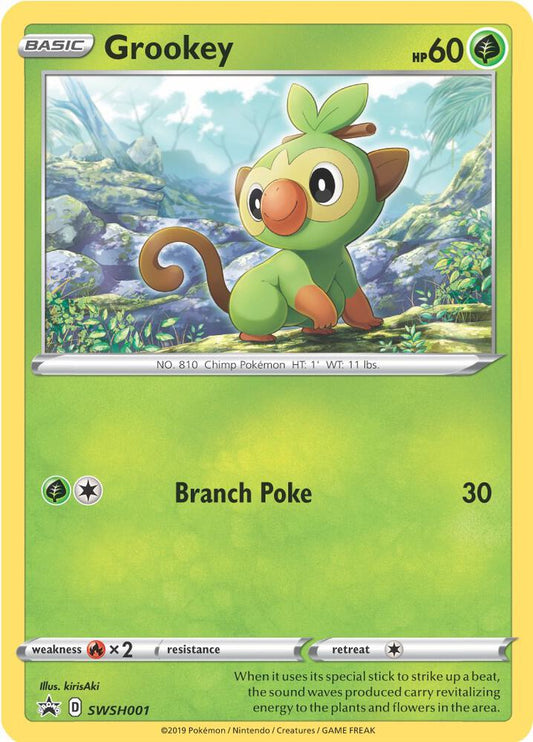 Pokemon Grookey SWSH001 SWSH Black Star Promos