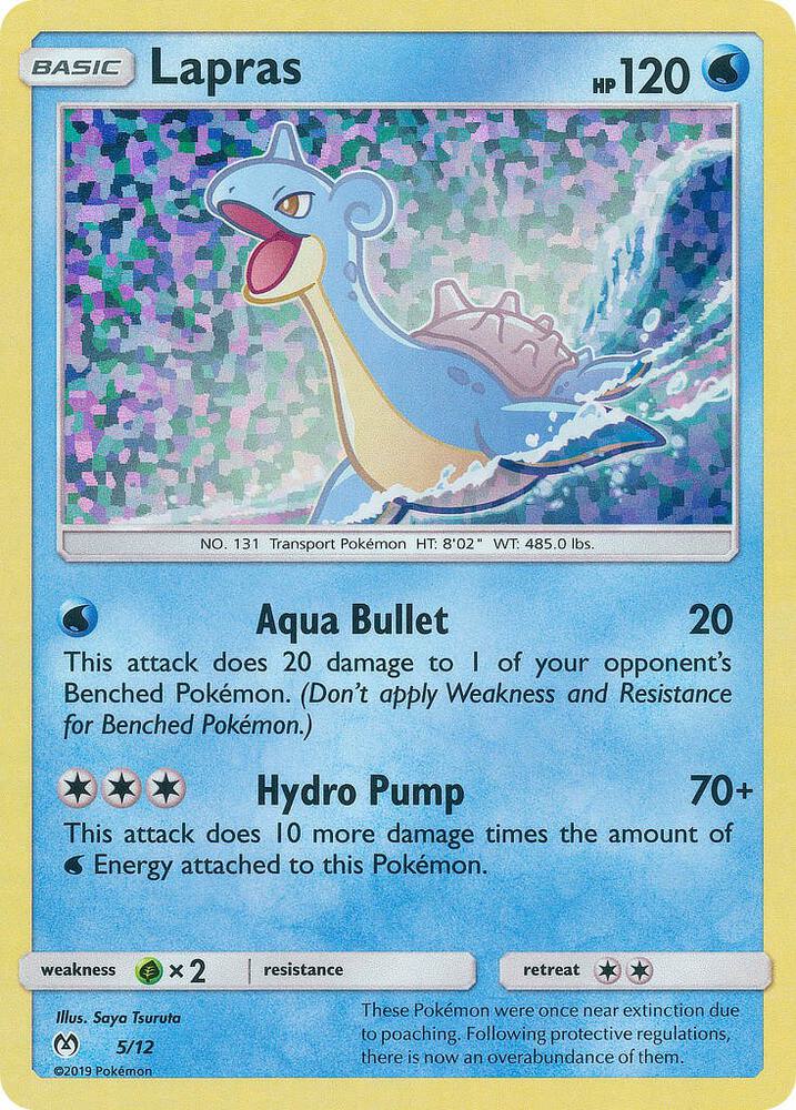 Pokemon Lapras 5/12 McDonald's Collection 2019