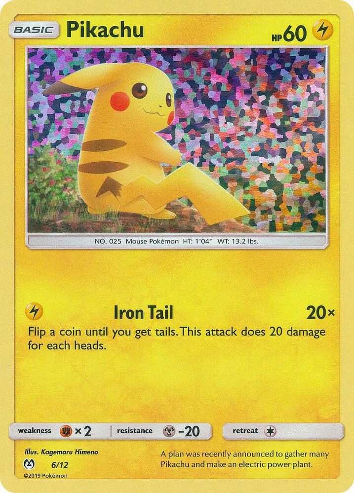 Pokemon Pikachu 6/12 McDonald's Collection 2019