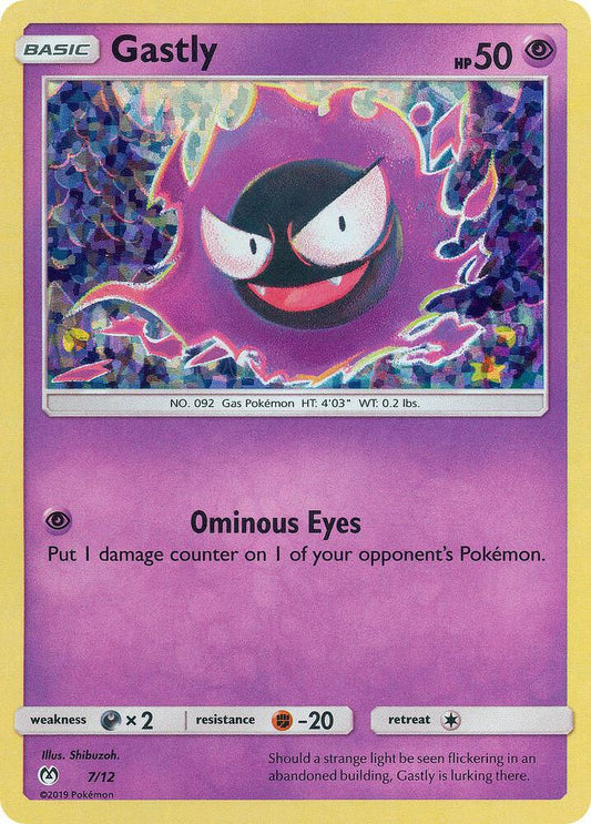 Pokemon Gastly 7/12 McDonald's Collection 2019
