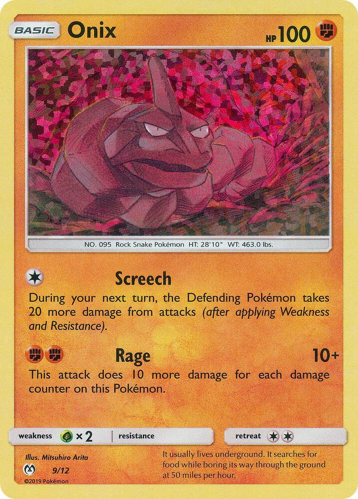 Pokemon Onix 9/12 McDonald's Collection 2019