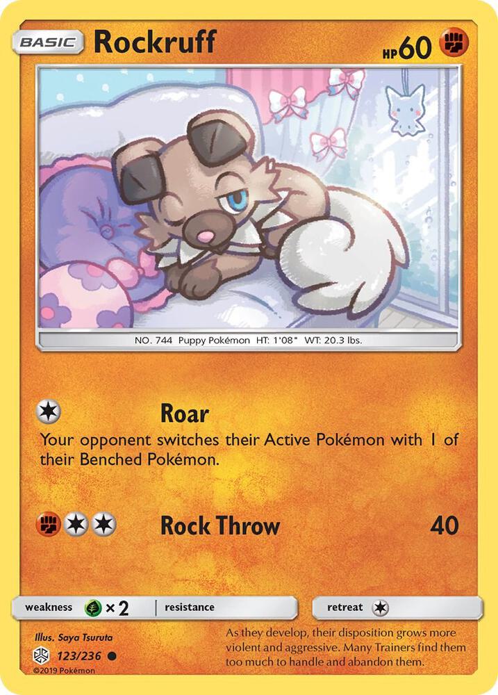 Pokemon Rockruff 123/236 Cosmic Eclipse