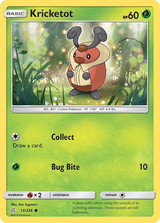 Pokemon Kricketot 13/236 Cosmic Eclipse