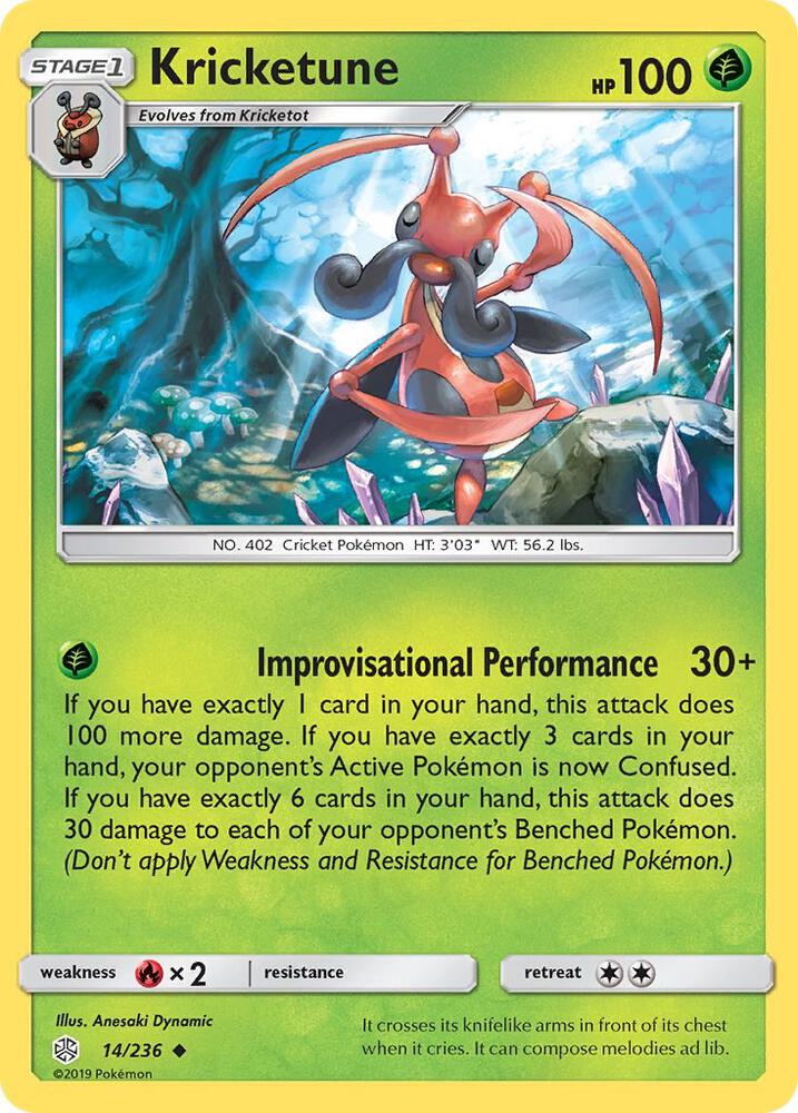 Pokemon Kricketune 14/236 Cosmic Eclipse