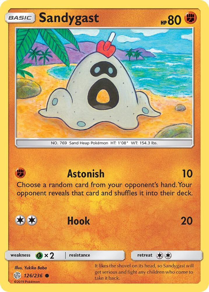 Pokemon Sandygast 126/236 Cosmic Eclipse