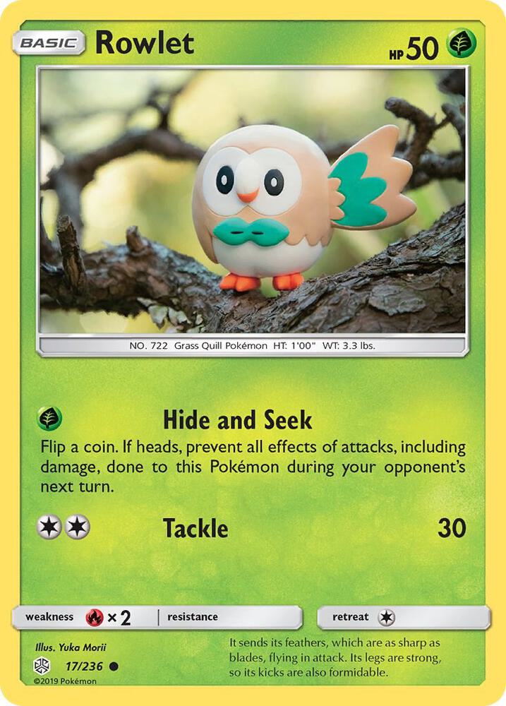 Pokemon Rowlet 17/236 Cosmic Eclipse