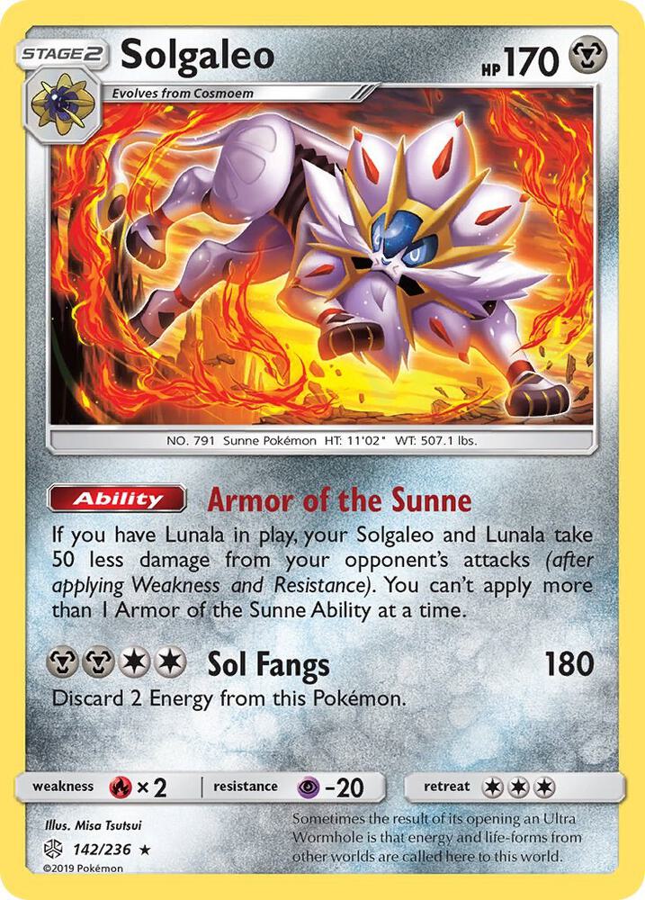 Pokemon Solgaleo 142/236 Cosmic Eclipse