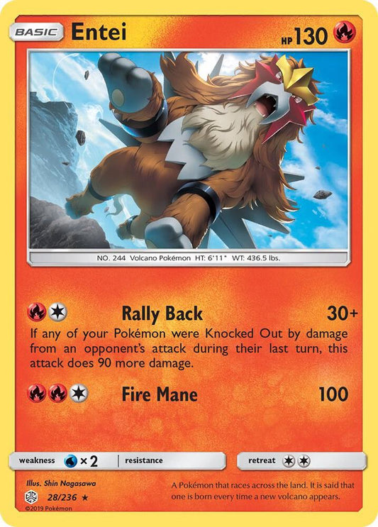 Pokemon Entei 28/236 Cosmic Eclipse