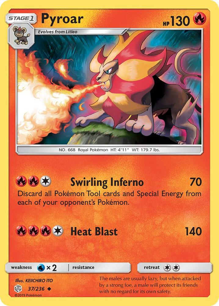 Pokemon Pyroar 37/236 Cosmic Eclipse