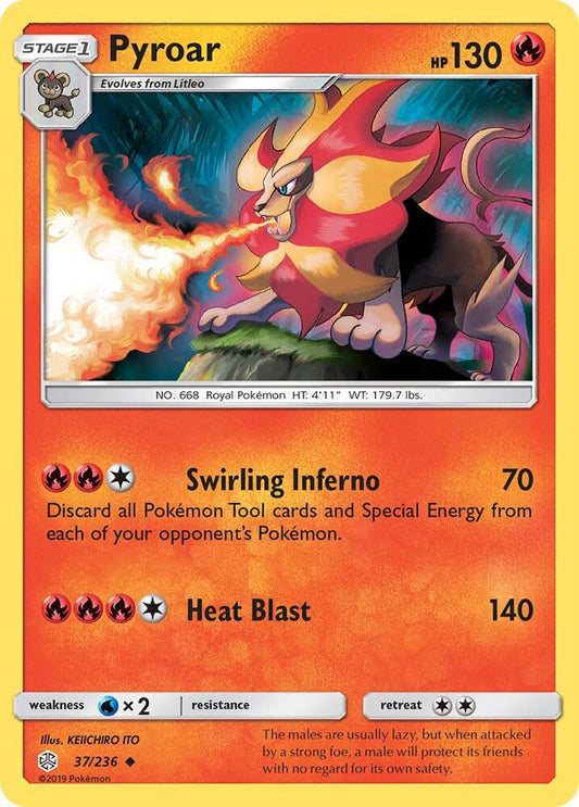 Pokemon Pyroar 37/236 Cosmic Eclipse