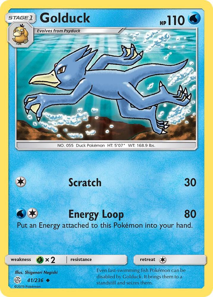 Pokemon Golduck 41/236 Cosmic Eclipse
