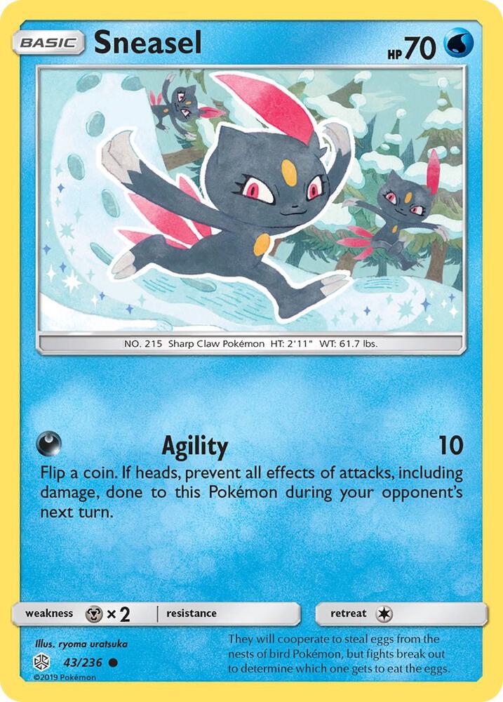 Pokemon Sneasel 43/236 Cosmic Eclipse